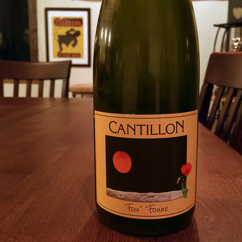 Cantillon Fou Foune at Café Bruges